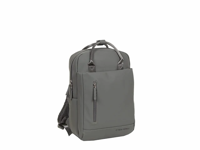 New rebels unisex harper miami rugzak 9l waterdichte 13 inch laptopvak antraciet - afbeelding 1 van  4