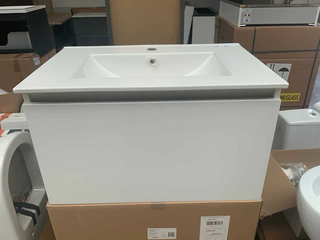 New wave matrix line badmeubel wit 70cm - afbeelding 1 van  5