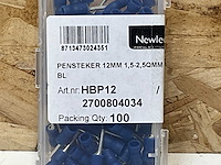 Newlec hbp12 penstekker 12mm (500x) - afbeelding 3 van  3