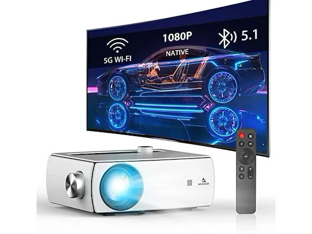 Nexigo wifi bluetooth-projector pj10 - afbeelding 1 van  2