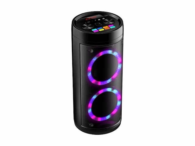 Ngear lpg26r let's go party bluetooth luidspreker met karaokemicrofoon zwart - afbeelding 2 van  4