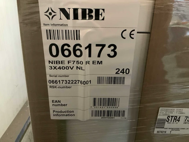Nibe f750 r em (3x400v) warmtepomp (lucht/water) - afbeelding 6 van  6
