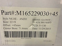 Niche m165 anzio aluminium velg (4x) - afbeelding 5 van  5