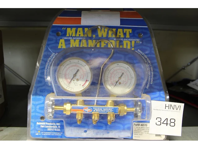 Nieuwe dubbele drukmeter in doos. - afbeelding 1 van  1