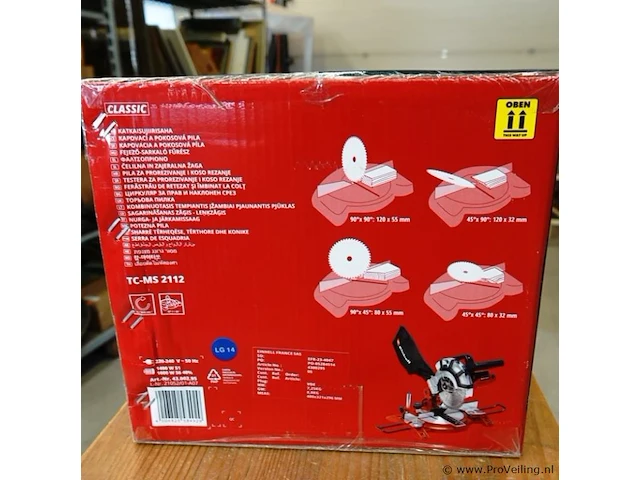Nieuwe einhell tc-ms-2112 afkortzaag - afbeelding 3 van  5