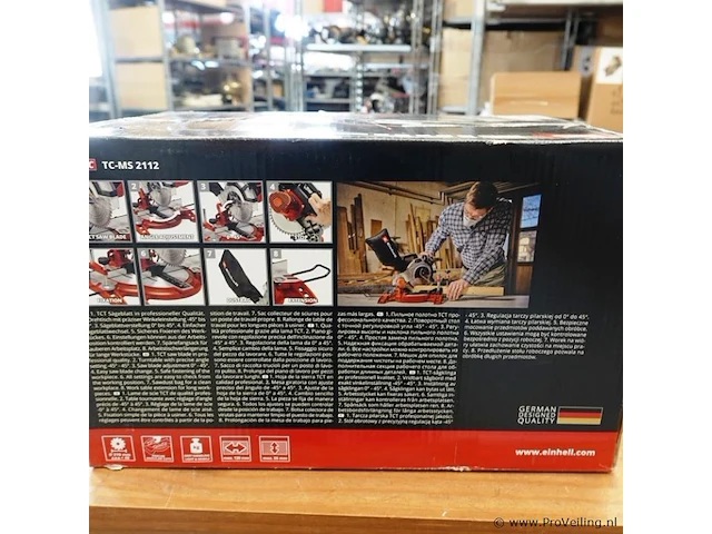 Nieuwe einhell tc-ms-2112 afkortzaag - afbeelding 5 van  5