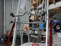 Nieuwe veiligheidstrap altrex rolguard profi met vijf treden en bordes en veiligheidskooi. - afbeelding 3 van  3
