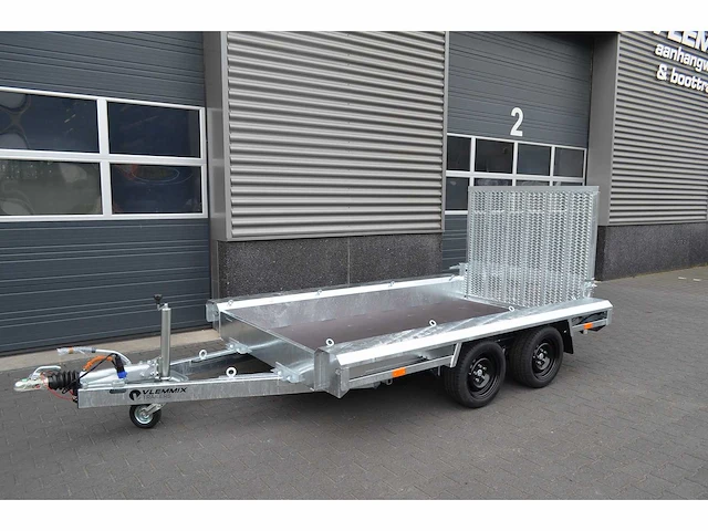 Nieuwe vlemmix machinetransporter 2700 kg (2 x as 1350 kg) 300x150x34cm 2024 - afbeelding 1 van  7