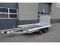 Nieuwe vlemmix machinetransporter 2700 kg (2 x as 1350 kg) 300x150x34cm 2024