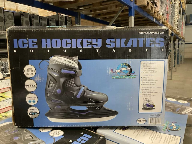Nijdam adjustable ice hockey skates diverse maten. (80x) - afbeelding 1 van  3