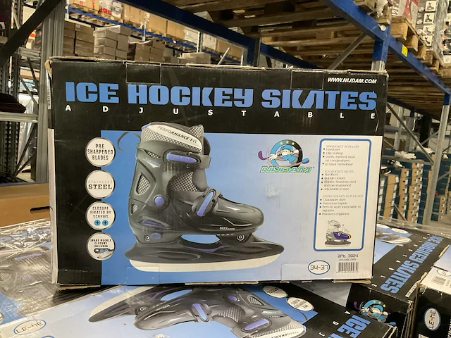 Nijdam adjustable ice hockey skates diverse maten. (80x) - afbeelding 1 van  4
