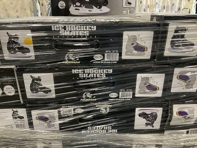 Nijdam adjustable ice hockey skates diverse maten (90x) - afbeelding 3 van  4