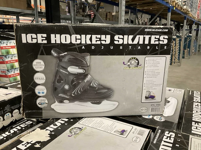 Nijdam adjustable ice hockey skates maat 30-33 (80x) - afbeelding 1 van  3