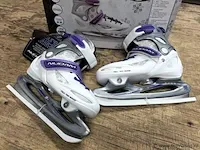 Nijdam ice-hockey schaats verstelbaar paars/grijs maat 30t/m33 meisjes - afbeelding 1 van  3