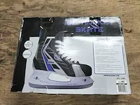 Nijdam-ice hockey schaats zwart/blauw/grijs maat 42 - afbeelding 2 van  2