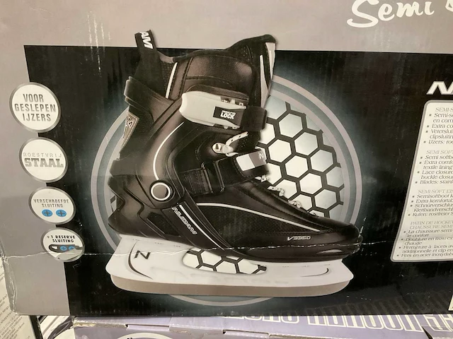 Nijdam ice hockey skates semi softboot diverse maten (56x) - afbeelding 2 van  7