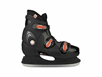 Nijdam ijshockeyschaats - volwassenen - hardboot - zwart - maat 43 - afbeelding 1 van  2