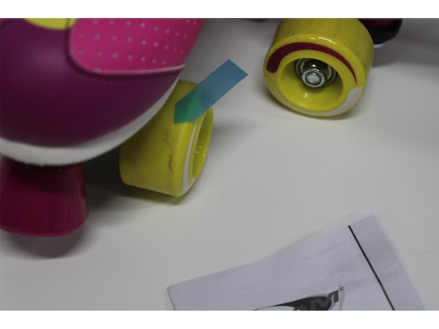 Nijdam rolschaatsen - sugar babe - roze/paars/geel/wit - 39 - afbeelding 3 van  3