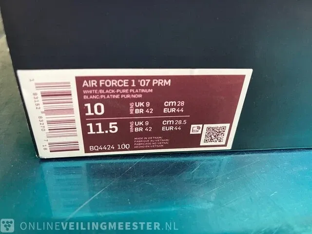 Nike air force 1 low snakeskin (2019) maat 44 - afbeelding 8 van  8