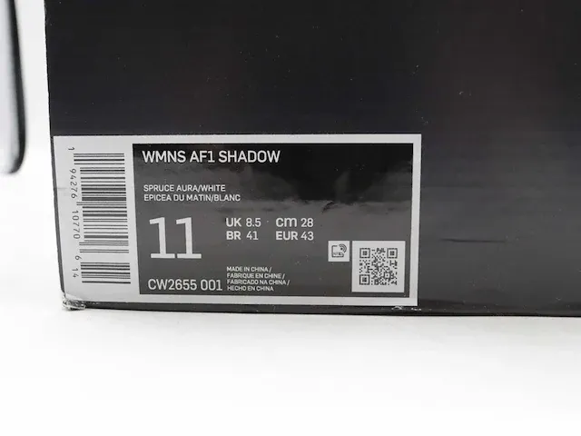 Nike air force 1 shadow spruce aura/white sneakers 43 - afbeelding 2 van  2