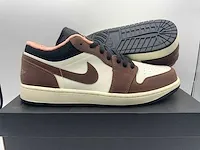 Nike air jordan 1 low se lt chocolate/crimson bliss sneakers 46 - afbeelding 1 van  2