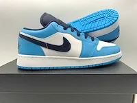 Nike air jordan 1 low white/dk powder blue-obsidian sneakers 38.5 - afbeelding 1 van  2