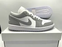 Nike air jordan 1 low white/wolf grey-aluminium sneakers 41 - afbeelding 1 van  2