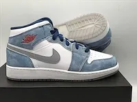 Nike air jordan 1 mid se french blue/red sneakers 39