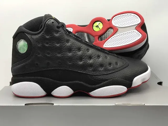 Nike air jordan 13 retro black/true red-white sneakers 41 - afbeelding 1 van  2