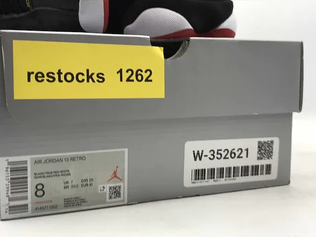 Nike air jordan 13 retro black/true red-white sneakers 41 - afbeelding 2 van  2