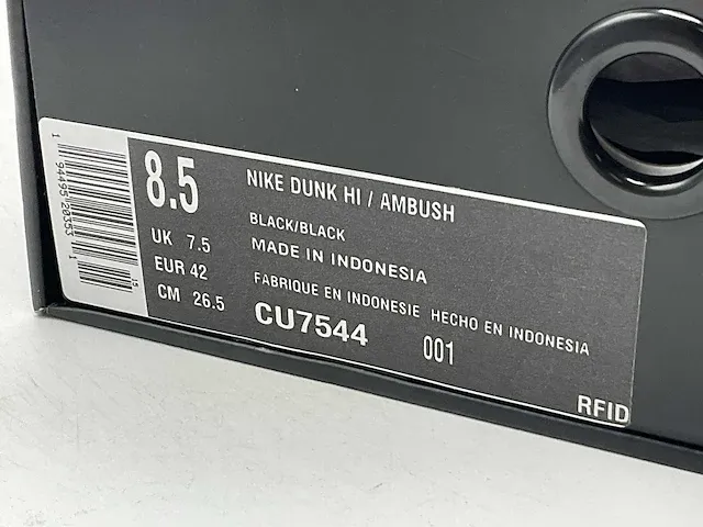 Nike dunk high ambush black white sneakers 42 - afbeelding 2 van  2