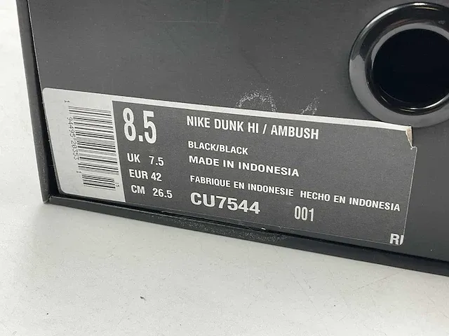 Nike dunk high ambush black white sneakers 42 - afbeelding 2 van  2