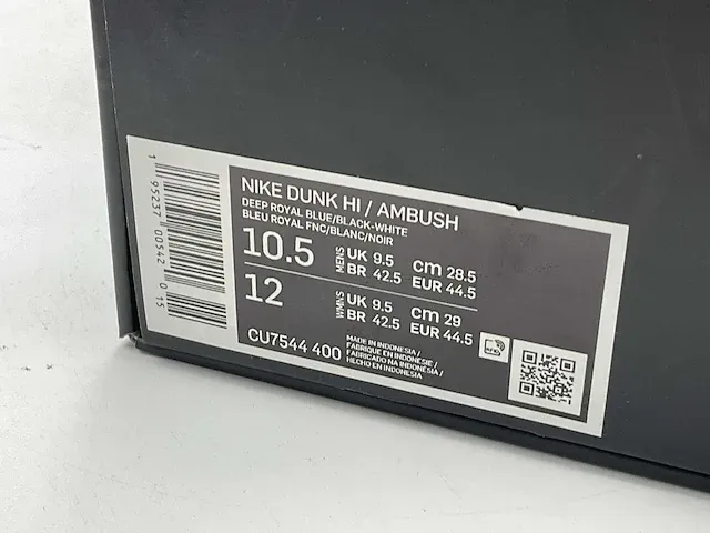 Nike dunk high ambush deep royal sneakers 44 1/2 - afbeelding 2 van  2