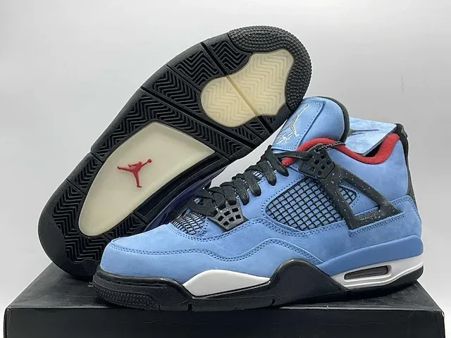 Nike jordan 4 retro travis scott cactus jack sneakers 41 - afbeelding 1 van  12