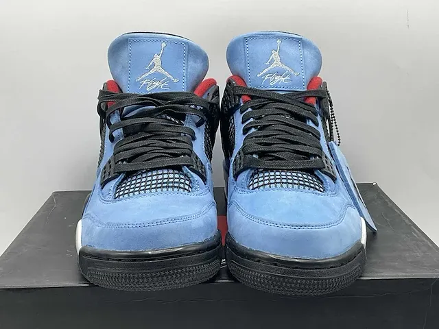 Nike jordan 4 retro travis scott cactus jack sneakers 41 - afbeelding 8 van  12