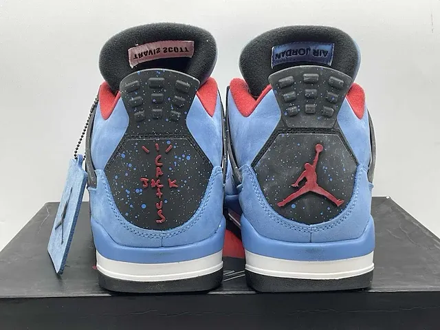 Nike jordan 4 retro travis scott cactus jack sneakers 41 - afbeelding 9 van  12