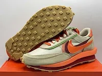 Nike ld waffle sacai clot net orange blaze sneakers 42 1/2