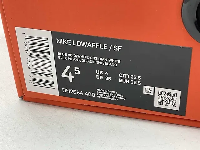 Nike ld waffle sacai fragment blue void sneakers 36 1/2 - afbeelding 2 van  2