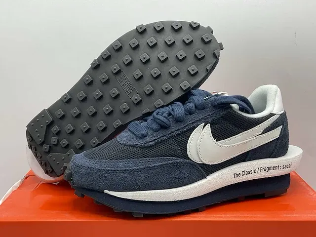 Nike ld waffle sacai fragment blue void sneakers 36 1/2 - afbeelding 1 van  2