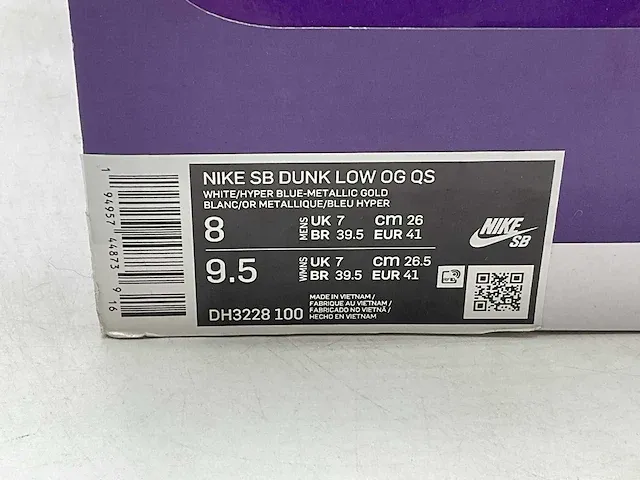 Nike sb dunk low supreme stars hyper royal (2021) sneakers 41 - afbeelding 2 van  11