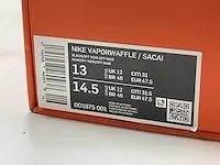 Nike vaporwaffle sacai black gum sneakers 47 1/2 - afbeelding 2 van  2