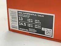 Nike vaporwaffle sacai black gum sneakers 47 1/2 - afbeelding 2 van  2