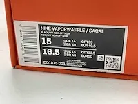 Nike vaporwaffle sacai black gum sneakers 49 1/2 - afbeelding 2 van  2