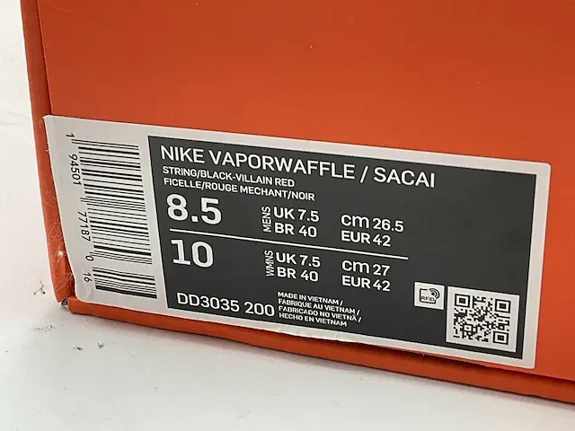 Nike vaporwaffle sacai villain neptune green sneakers 42 - afbeelding 2 van  2