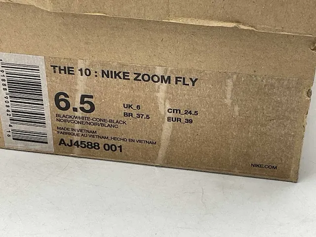 Nike zoom fly off-white black silver sneakers 39 - afbeelding 2 van  2