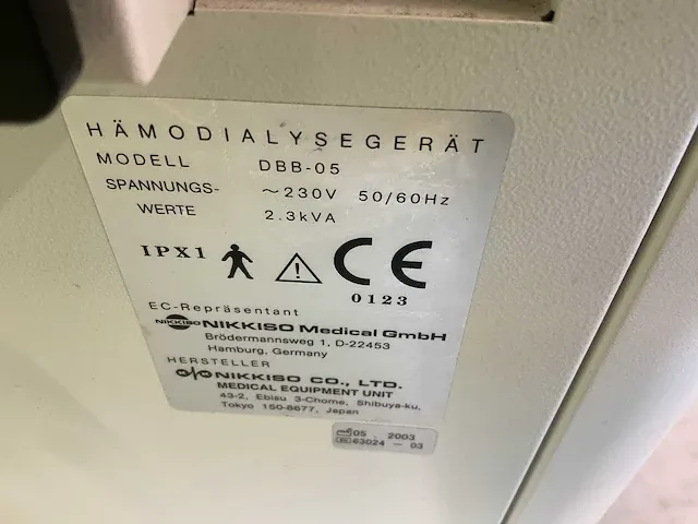 Nikkiso dbb 5 dialyse apparatuur (2x) - afbeelding 29 van  35