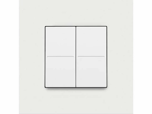 Niko schakelmateriaal pure white steel (2x) - afbeelding 1 van  2