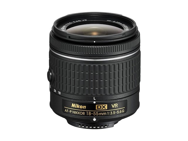 Nikon af-p dx nikkor 18-55mm f/3.5-5.6g vr lens for nikon dslr cameras - afbeelding 1 van  3