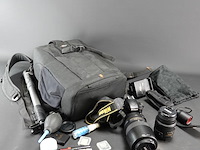 Nikon reflex d3300 camera in tas en met divers toebehoren - afbeelding 3 van  8