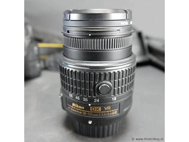 Nikon reflex d3300 camera in tas en met divers toebehoren - afbeelding 6 van  8